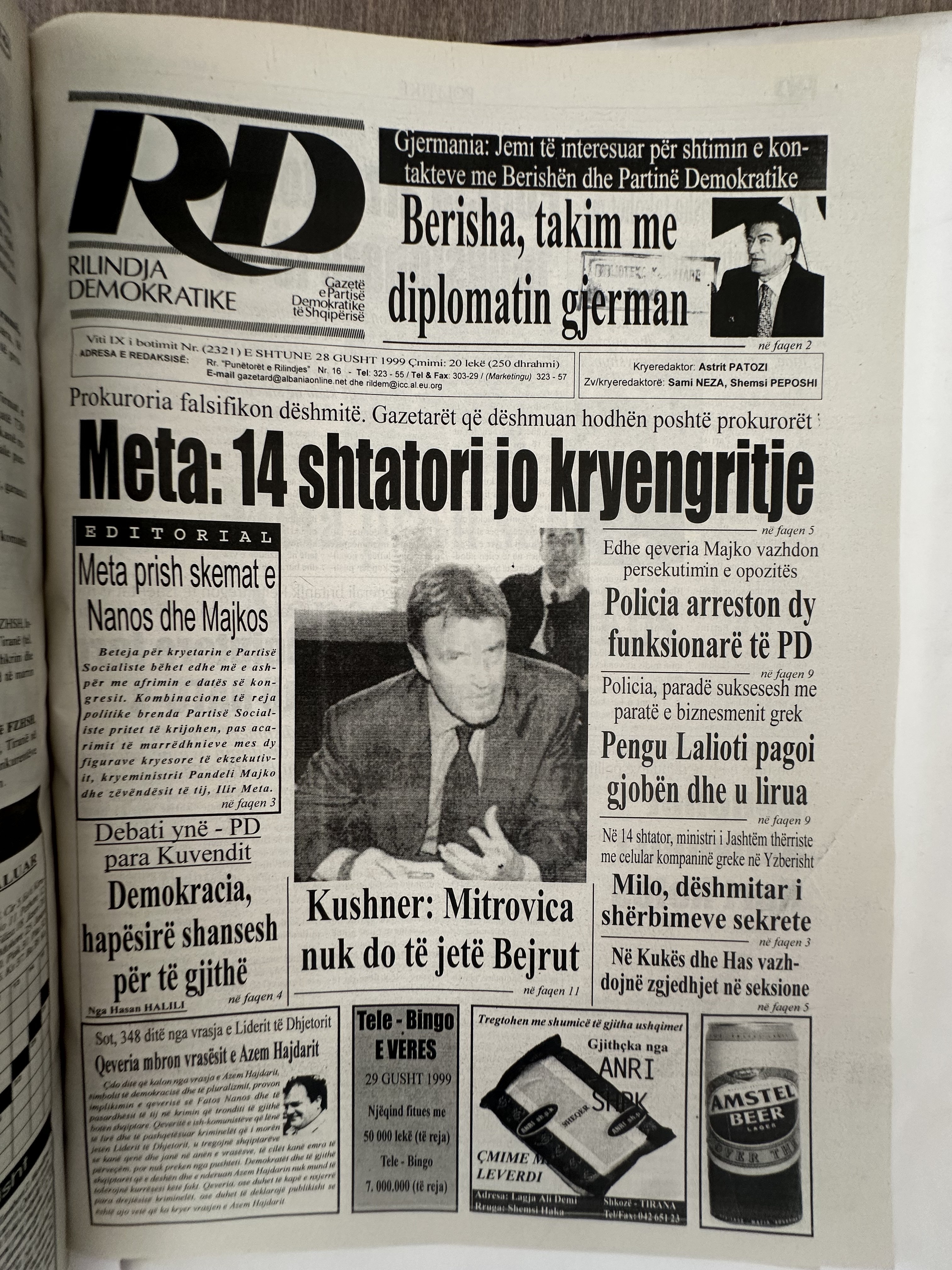 Rilindja Demokratike 1999-08-28